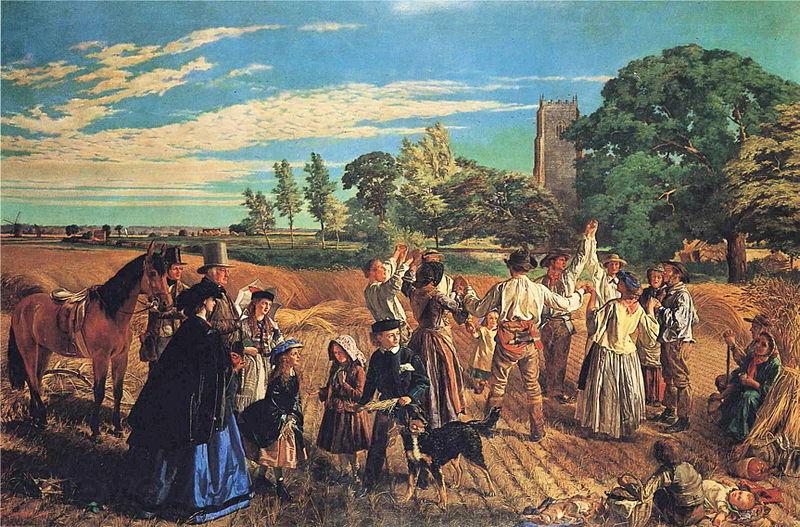 William Maw Egley A Harvest Scene in Norfolk France oil painting art